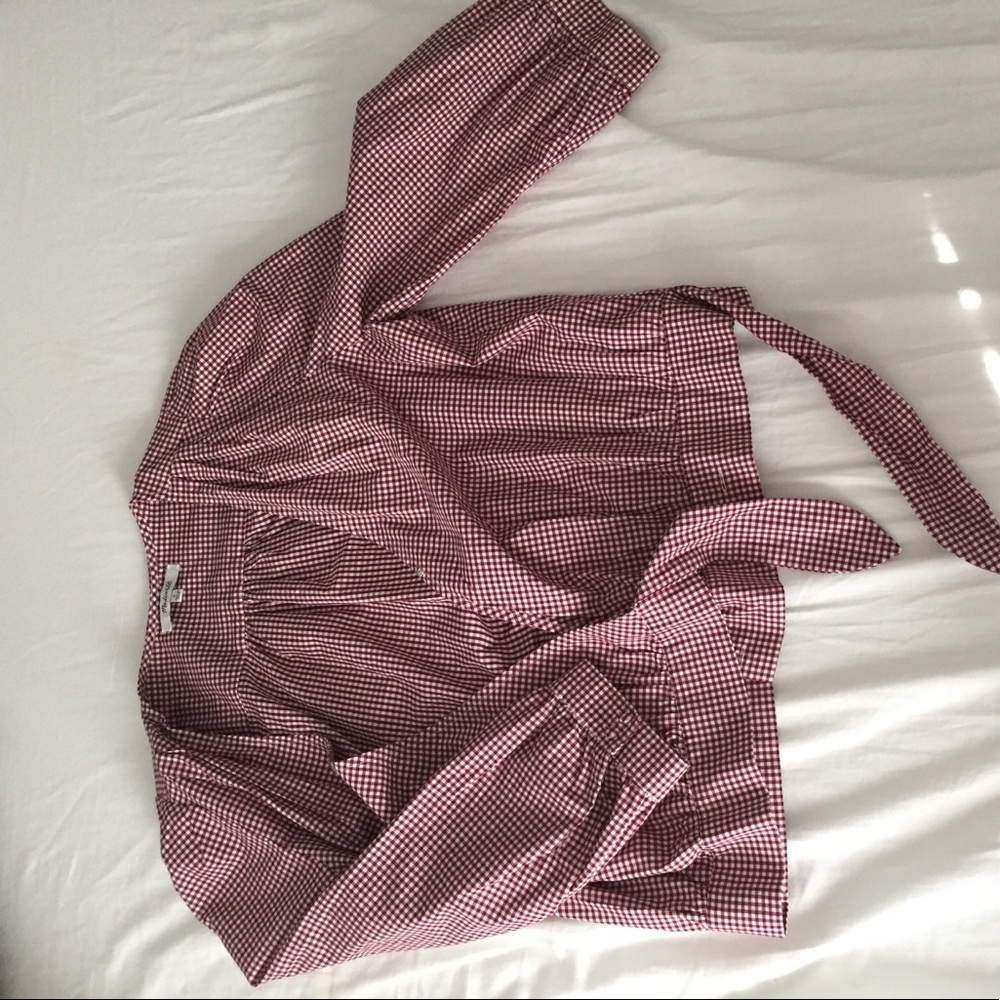 Madewell Gingham Wrap Shirt